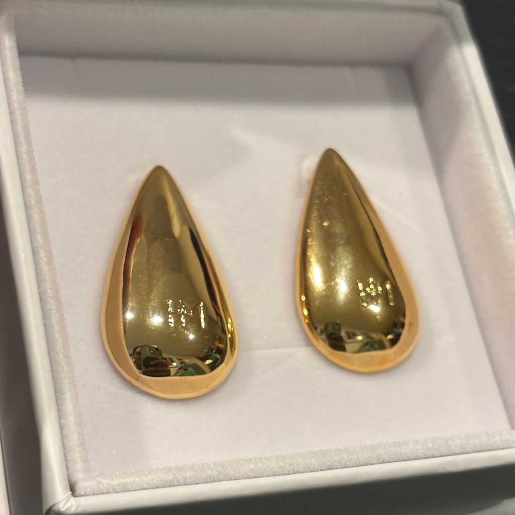 Nwt Heaven Mayhem Raindrop Gold Teardrop Earrings 80$